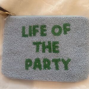 Kate Spade x Target Light Blue Beaded Wallet – Life of the Party – NWT